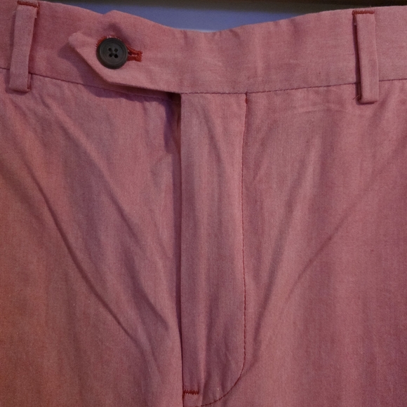 346 Brooks Brothers Classic Pink Men's Pants 36/32 Fitzgerald Fit - Picture 2 of 10
